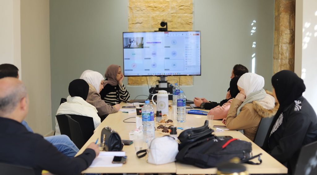 A focus group with trainers, facilitators, and coordinators for our partners in the northern West Bank