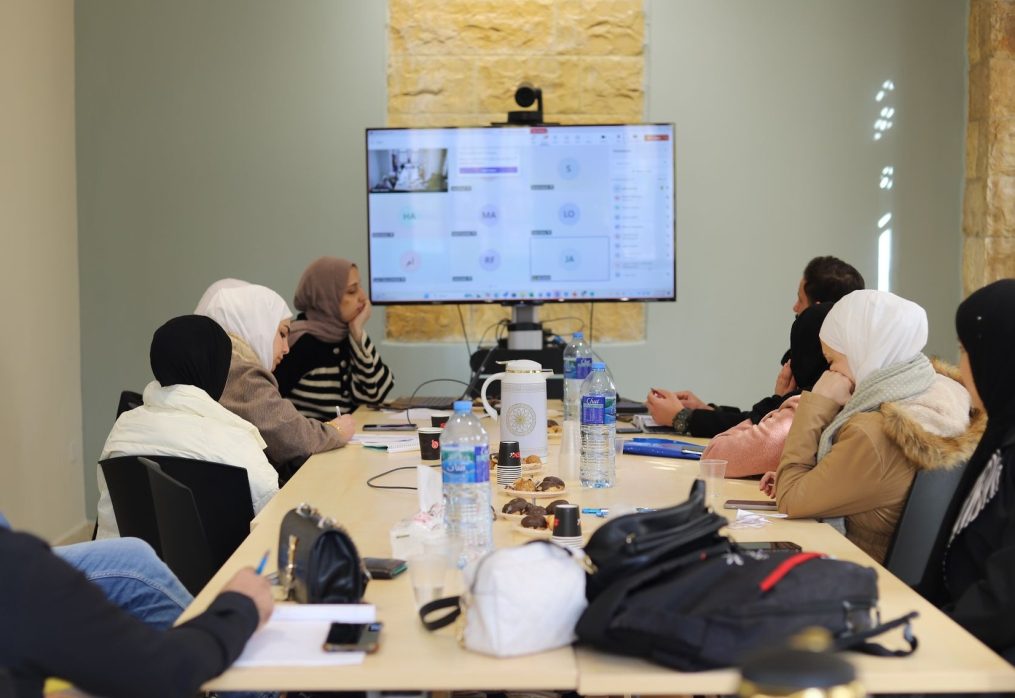 A focus group with trainers, facilitators, and coordinators for our partners in the northern West Bank